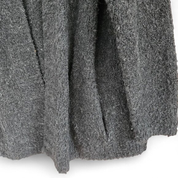 J.Jill Pure Jill Womens Large Boucle Cardigan Sweater Wool Blend Black Pockets - Picture 4 of 8